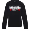 Детский Свитшот My heart in Sumy Черный фото