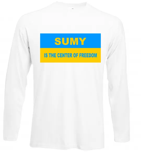 Лонгслив Sumy center of freedom Белый фото