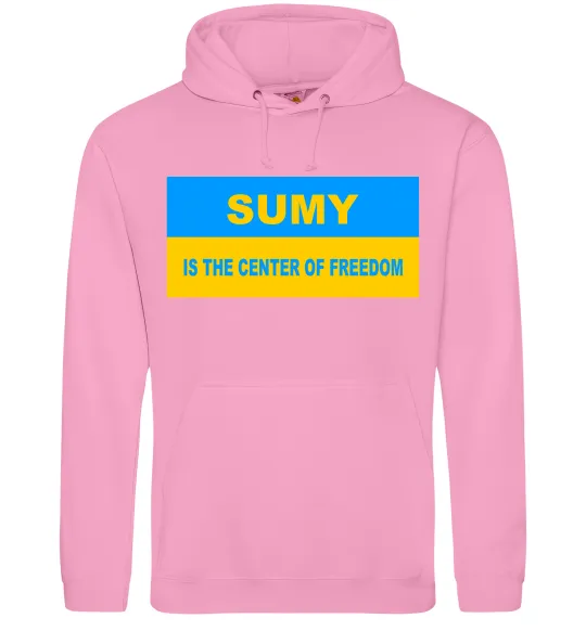 Мужская толстовка (худи) Sumy center of freedom Розовый фото