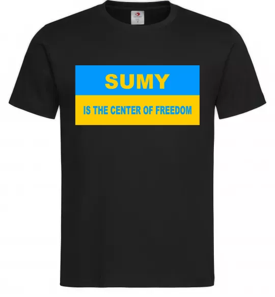 Мужская футболка Sumy center of freedom Черный фото