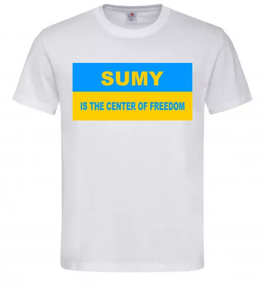 Мужская футболка Sumy center of freedom Белый фото
