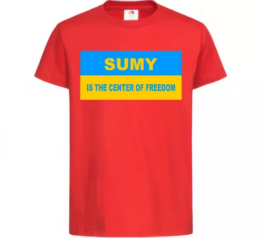 Дитяча футболка Sumy center of freedom Червоний фото