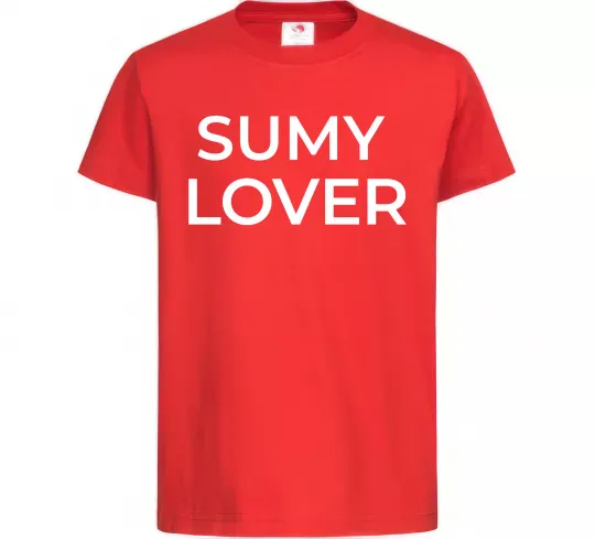 Дитяча футболка Sumy lover Червоний фото
