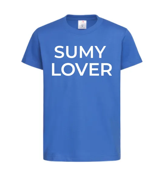 Детская футболка Sumy lover Ярко-синий фото