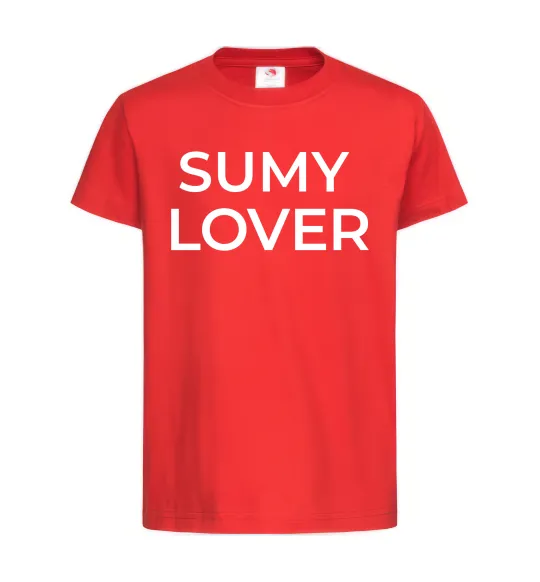 Детская футболка Sumy lover Красный фото