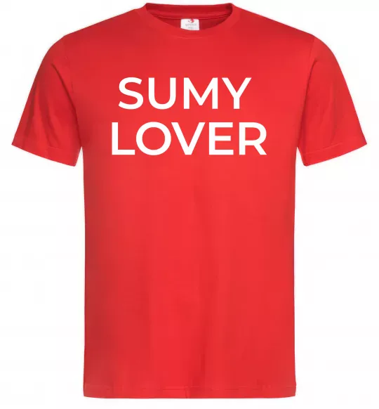 Мужская футболка Sumy lover Красный фото