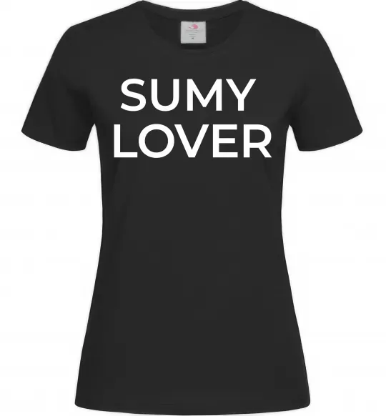 Жіноча футболка Sumy lover Чорний фото