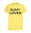 Детская футболка Sumy lover Лимонный фото