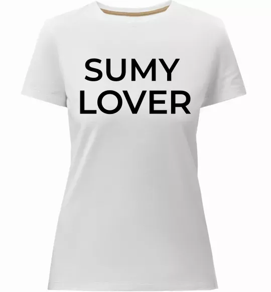 Жіноча преміум футболка Sumy lover Білий фото