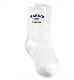 Шкарпетки Харків райони Білий фото