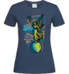 Жіноча футболка Харків райони Темно-синій фото