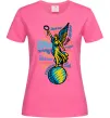 Жіноча футболка Харків райони Яскраво-рожевий фото