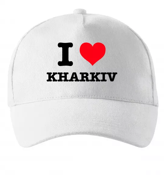 Кепка I love Kharkiv Белый фото