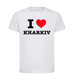 Дитяча футболка I love Kharkiv Білий фото