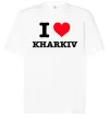 Футболка Оверсайз I love Kharkiv Белый фото