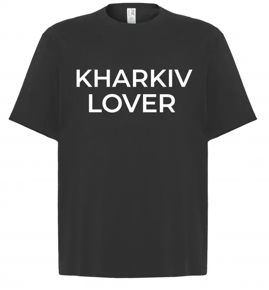 Футболка Оверсайз Kharkiv lover Черный фото