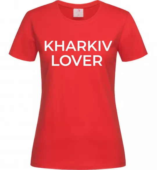 Жіноча футболка Kharkiv lover Червоний фото