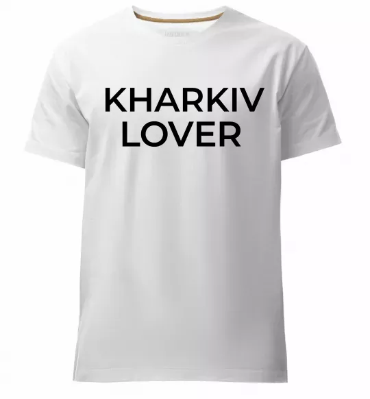 Чоловіча преміум футболка Kharkiv lover Білий фото