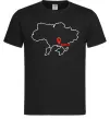 Чоловіча футболка Херсон карта Чорний фото