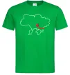 Чоловіча футболка Херсон карта Зелений фото