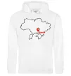 Жіноча толстовка (худі) Херсон карта Білий фото