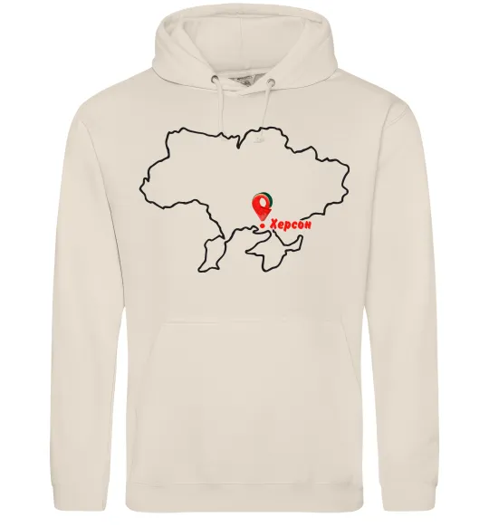 Женская толстовка (худи) Херсон карта Таш фото