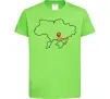 Детская футболка Херсон карта Лаймовый Детская футболка Херсон карта Лаймовый фото