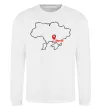 Свитшот Херсон карта Белый фото