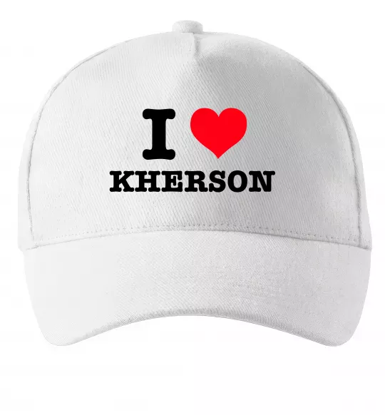 Кепка I love Kherson Білий фото