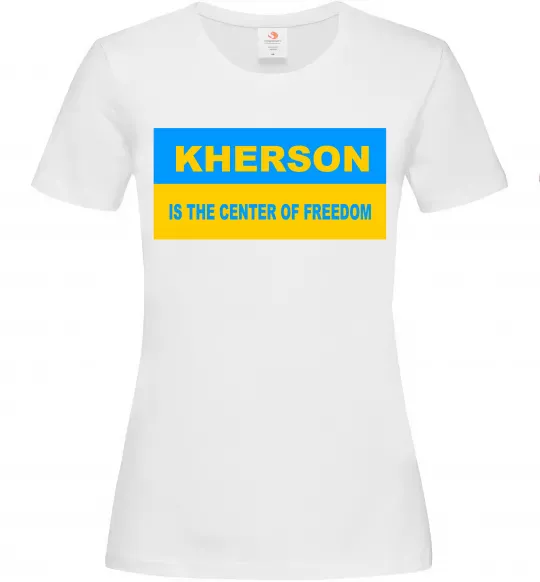 Жіноча футболка Kherson center of freedom Білий фото