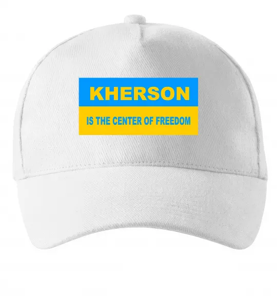 Кепка Kherson center of freedom Білий фото