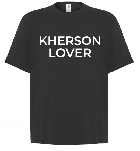Футболка Оверсайз Kherson lover Черный фото