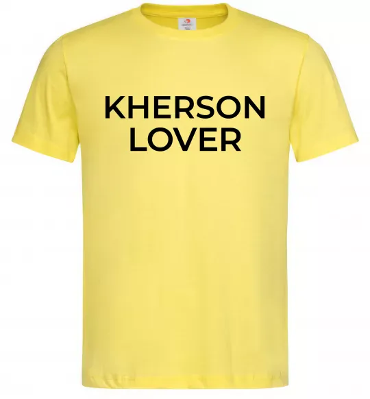 Мужская футболка Kherson lover Лимонный фото