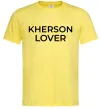 Мужская футболка Kherson lover Лимонный фото