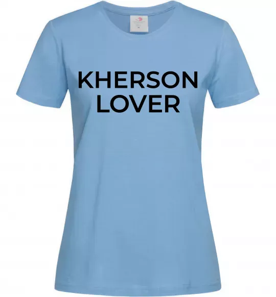 Женская футболка Kherson lover Голубой фото