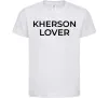 Детская футболка Kherson lover Белый фото