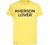 Детская футболка Kherson lover Лимонный фото