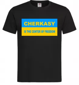 Чоловіча футболка Cherkasy center of freedom Чорний фото