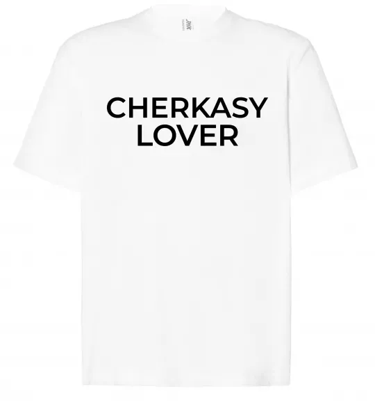 Футболка Оверсайз Cherkasy lover Белый фото