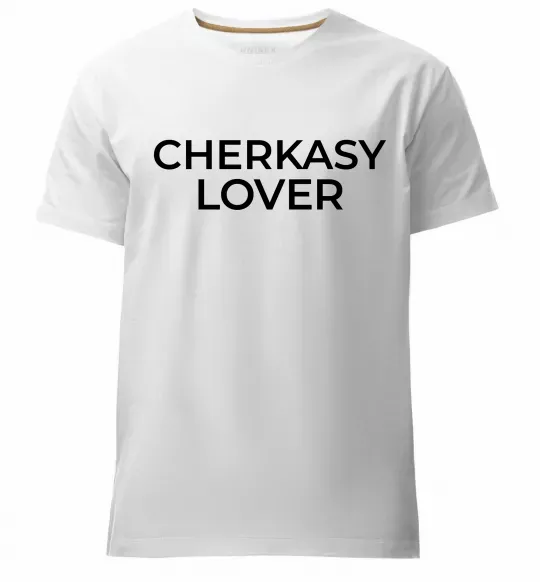 Мужская премиум футболка Cherkasy lover Белый фото