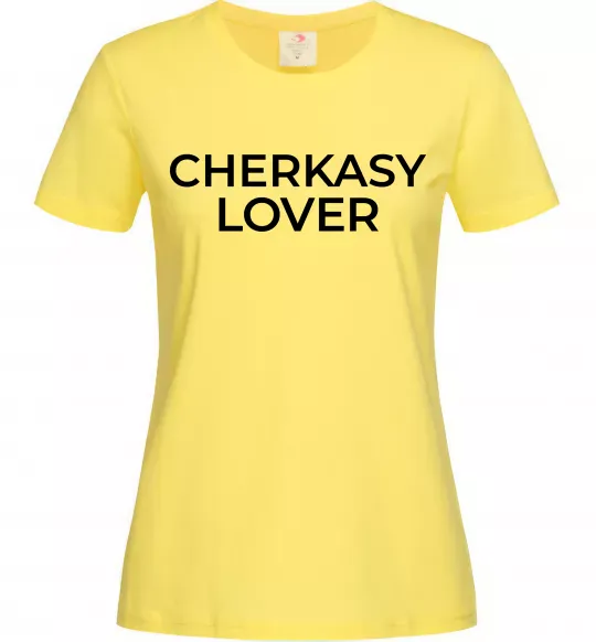 Женская футболка Cherkasy lover Лимонный фото