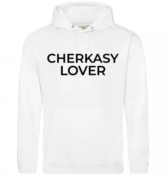 Мужская толстовка (худи) Cherkasy lover Белый фото