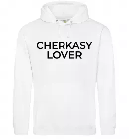 Женская толстовка (худи) Cherkasy lover Белый фото