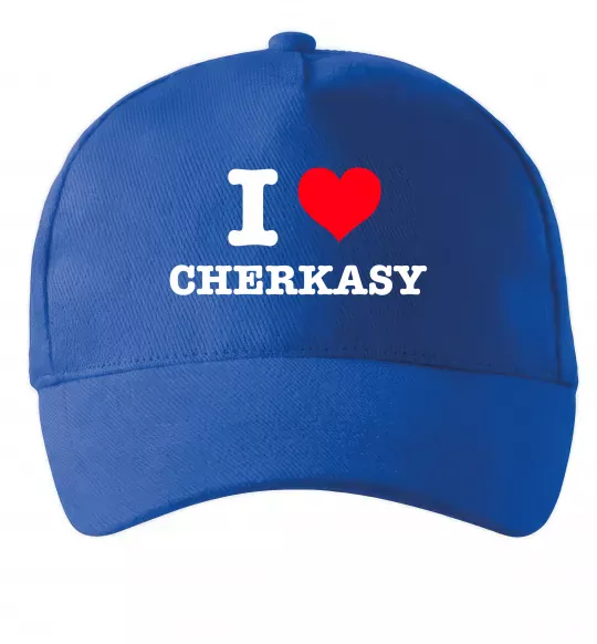 Кепка I love Cherkasy Ярко-синий фото