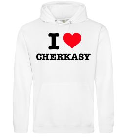 Чоловіча толстовка (худі) I love Cherkasy