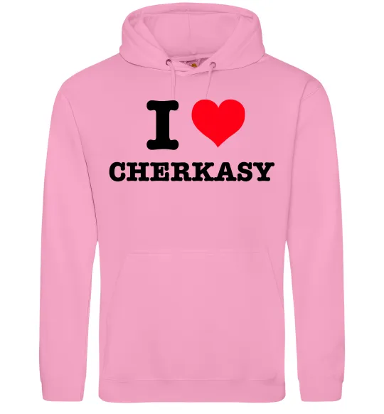 Жіноча толстовка (худі) I love Cherkasy Рожевий фото