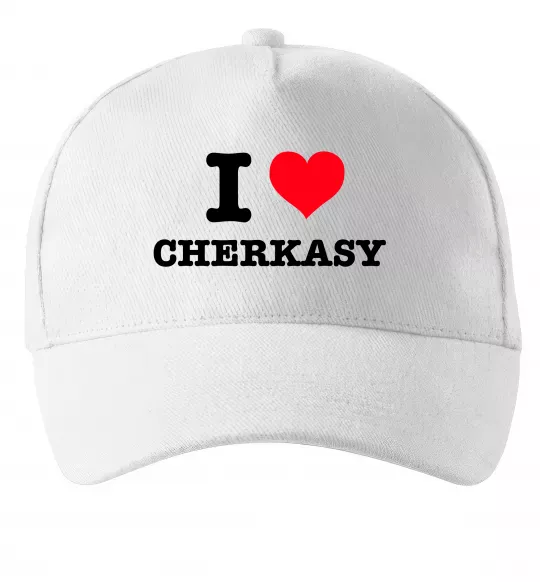 Кепка I love Cherkasy Белый фото
