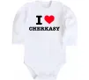 Детский боди I love Cherkasy Белый фото