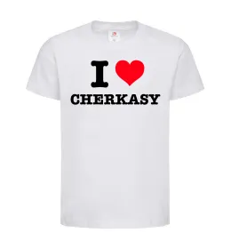 Дитяча футболка I love Cherkasy Білий фото