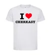 Дитяча футболка I love Cherkasy Білий фото